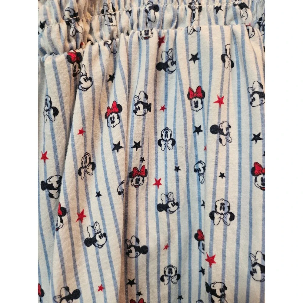 Disney Baby Minnie Mouse Striped Smocked Top and Bloomers Set Blue White 18M